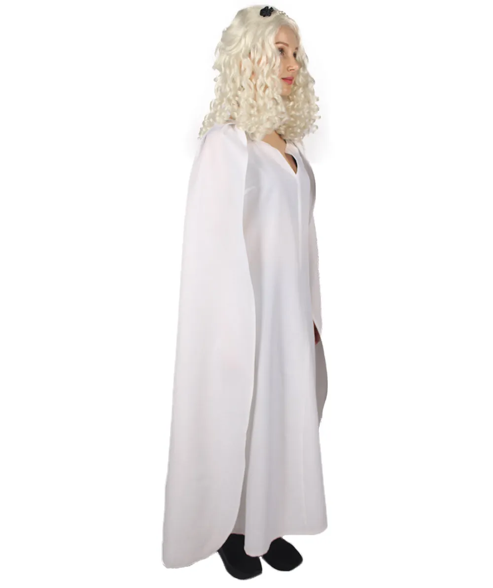 Adult Women's Queen Costume | White Cosplay Costume