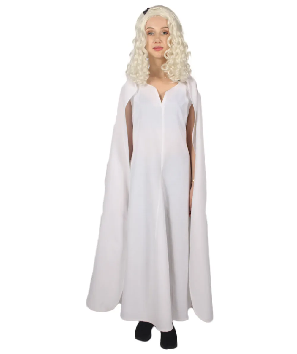 Adult Women's Queen Costume | White Cosplay Costume