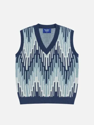 Aelfric Eden Color Blocking Stripe Sweater Vest