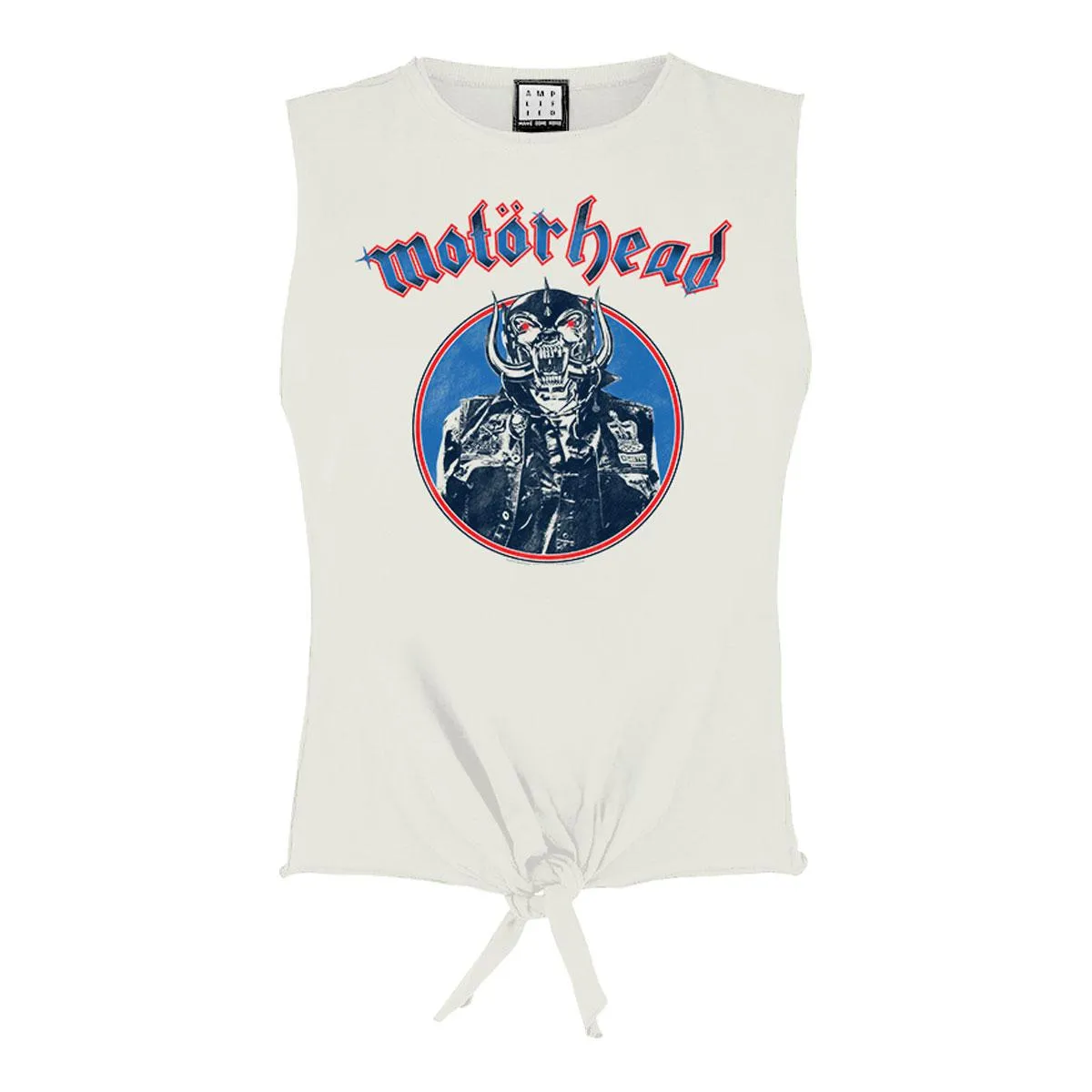 Amplified Womens/Ladies Biker Motorhead Vintage Crop Top