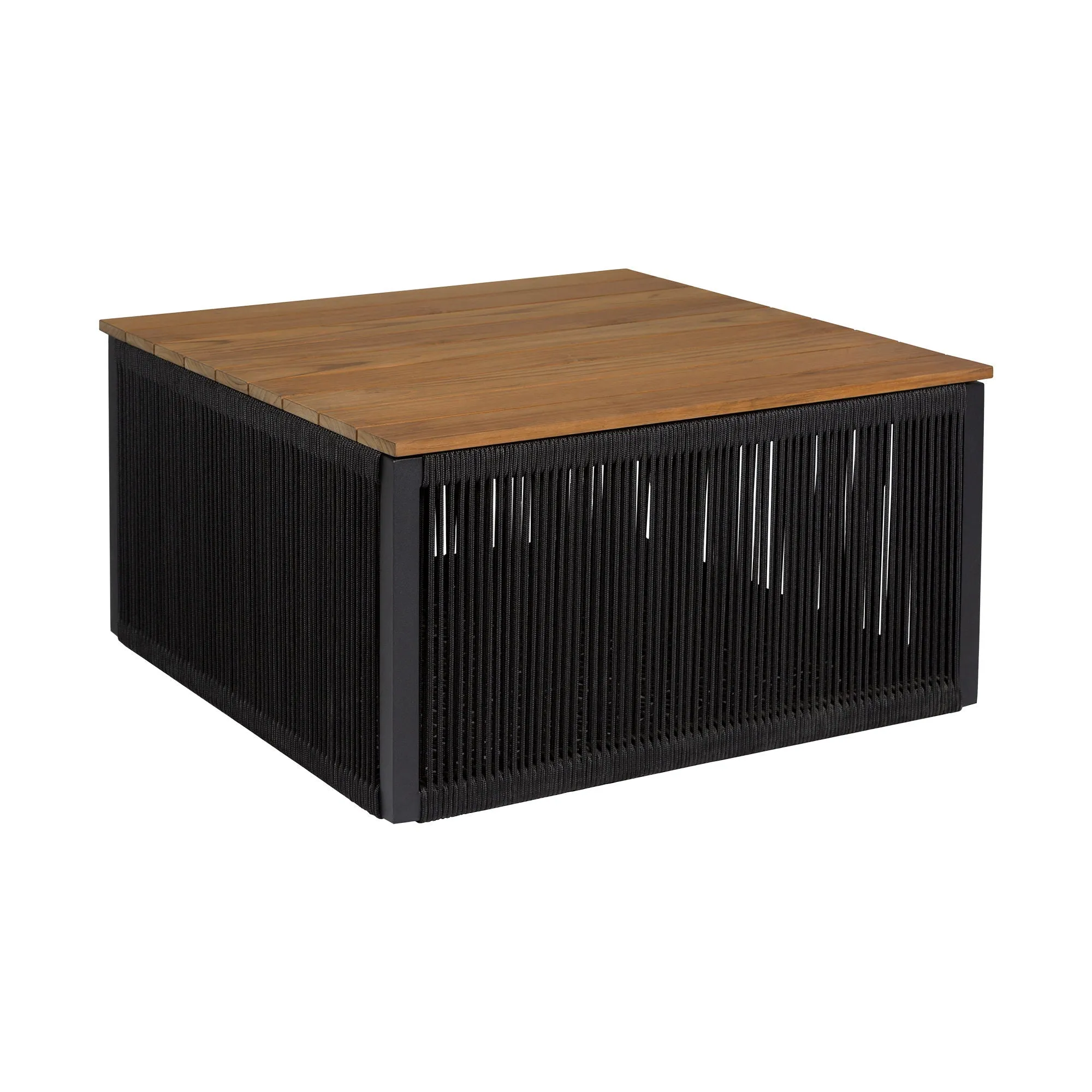 Artesia - Outdoor Patio Coffee Table - Teak / Black