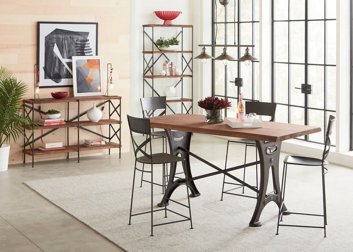 Blayne Rustic Farmhouse Gathering Dining Table