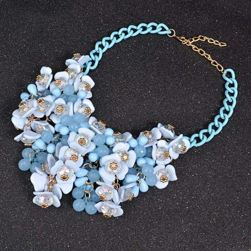 Boho Floral Choker Necklace