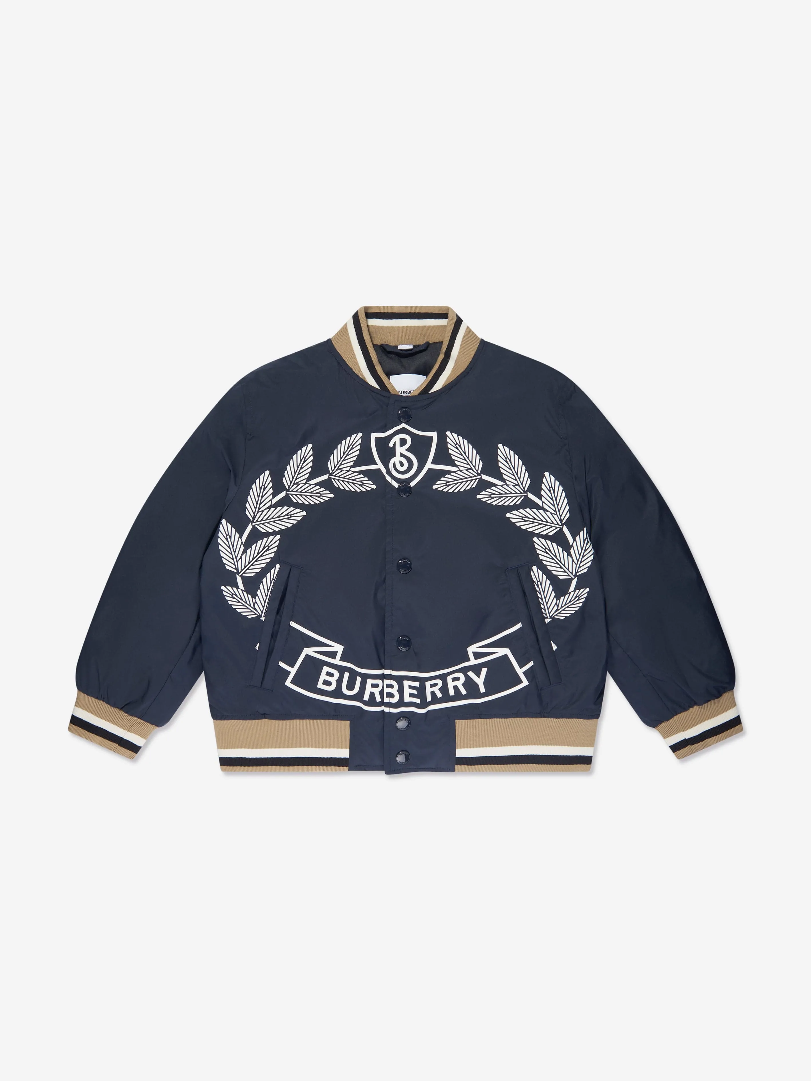 Burberry Boys Kaziah Sports Jacket in Navy