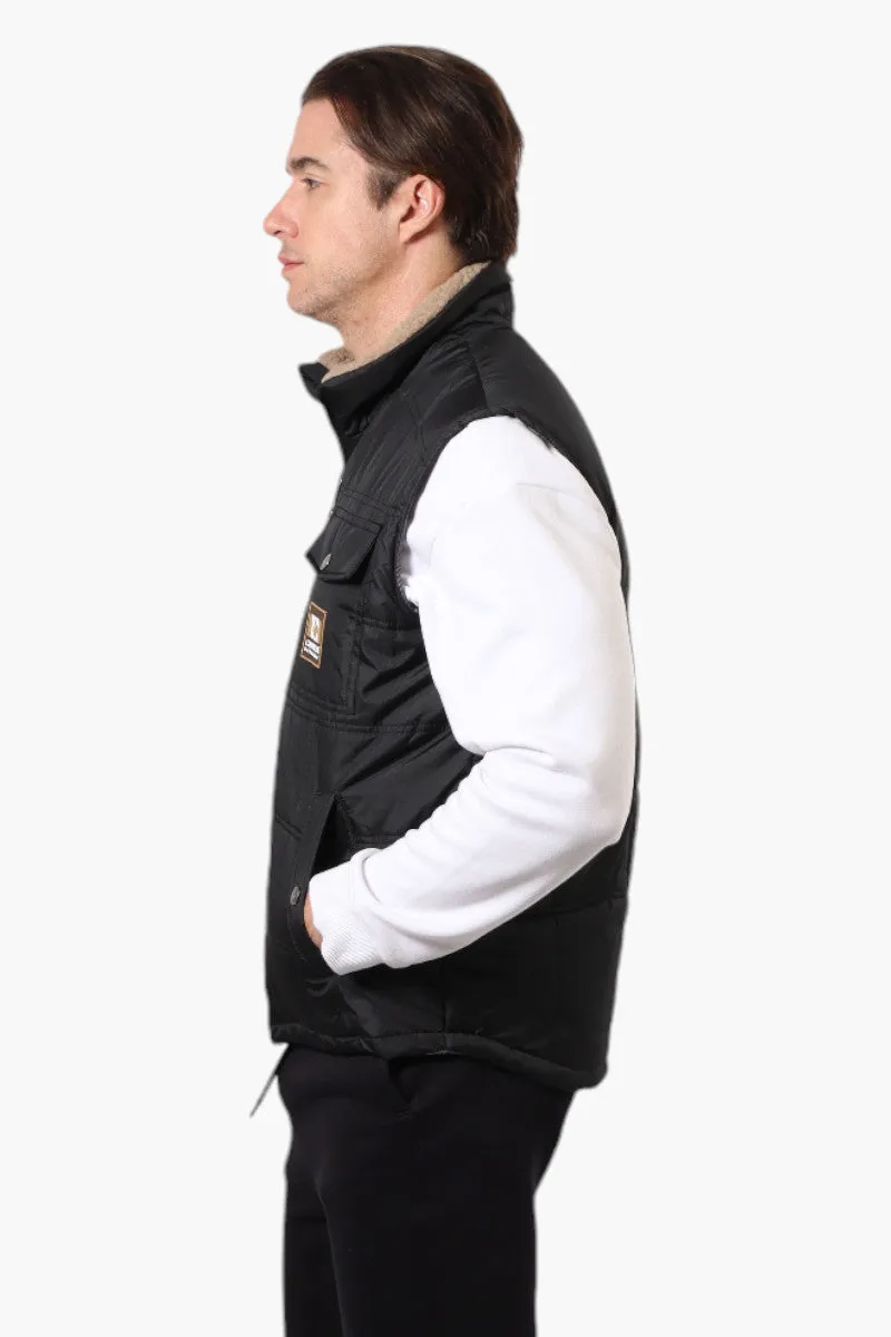 Canada Work Gear Sherpa Collar Bubble Vest - Black