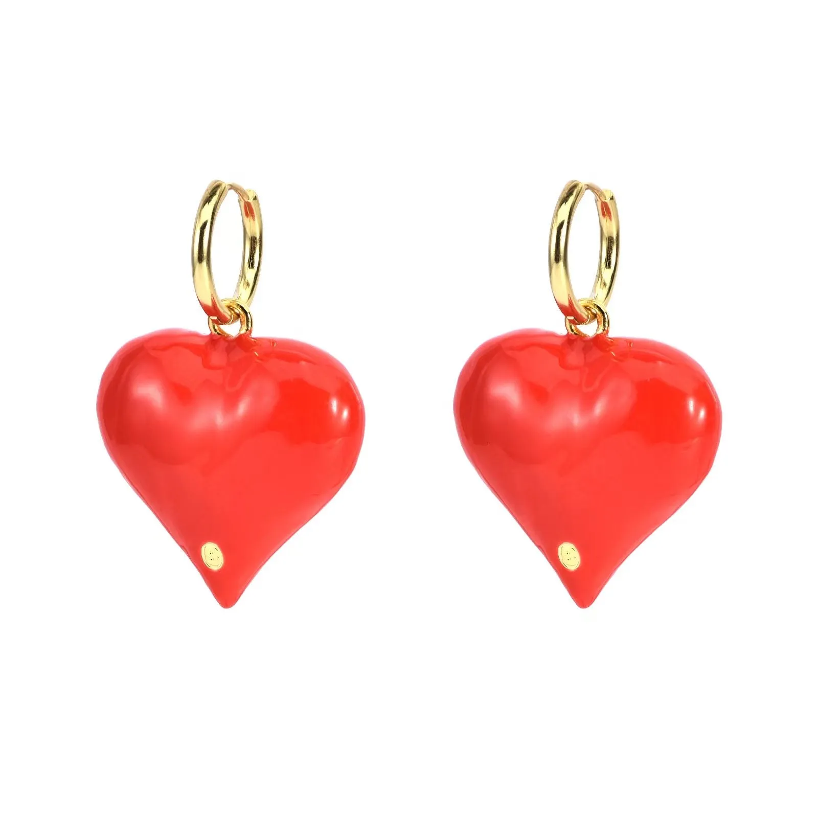 CHERRY POP HEART EARRINGS