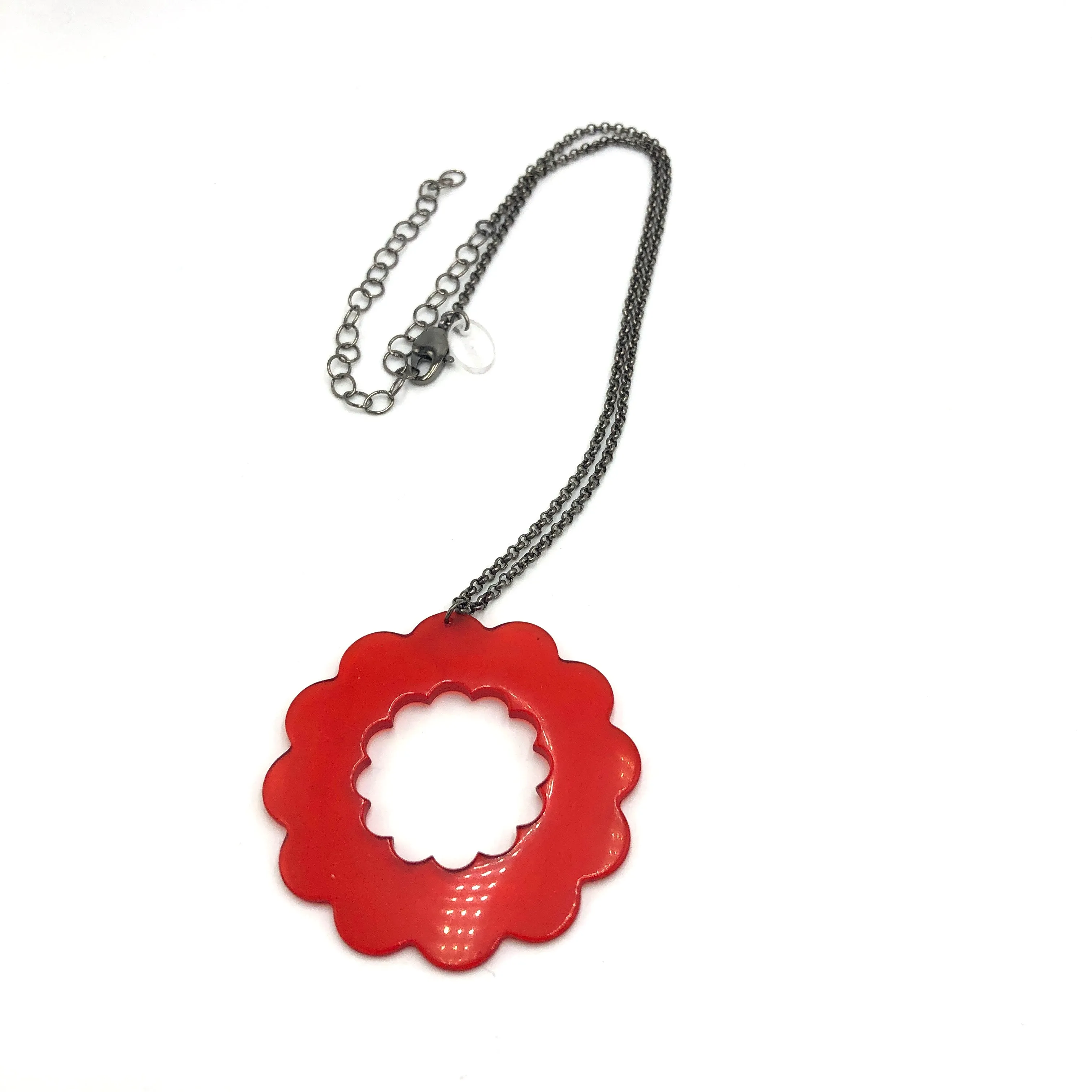 Cherry Red Florella Necklace