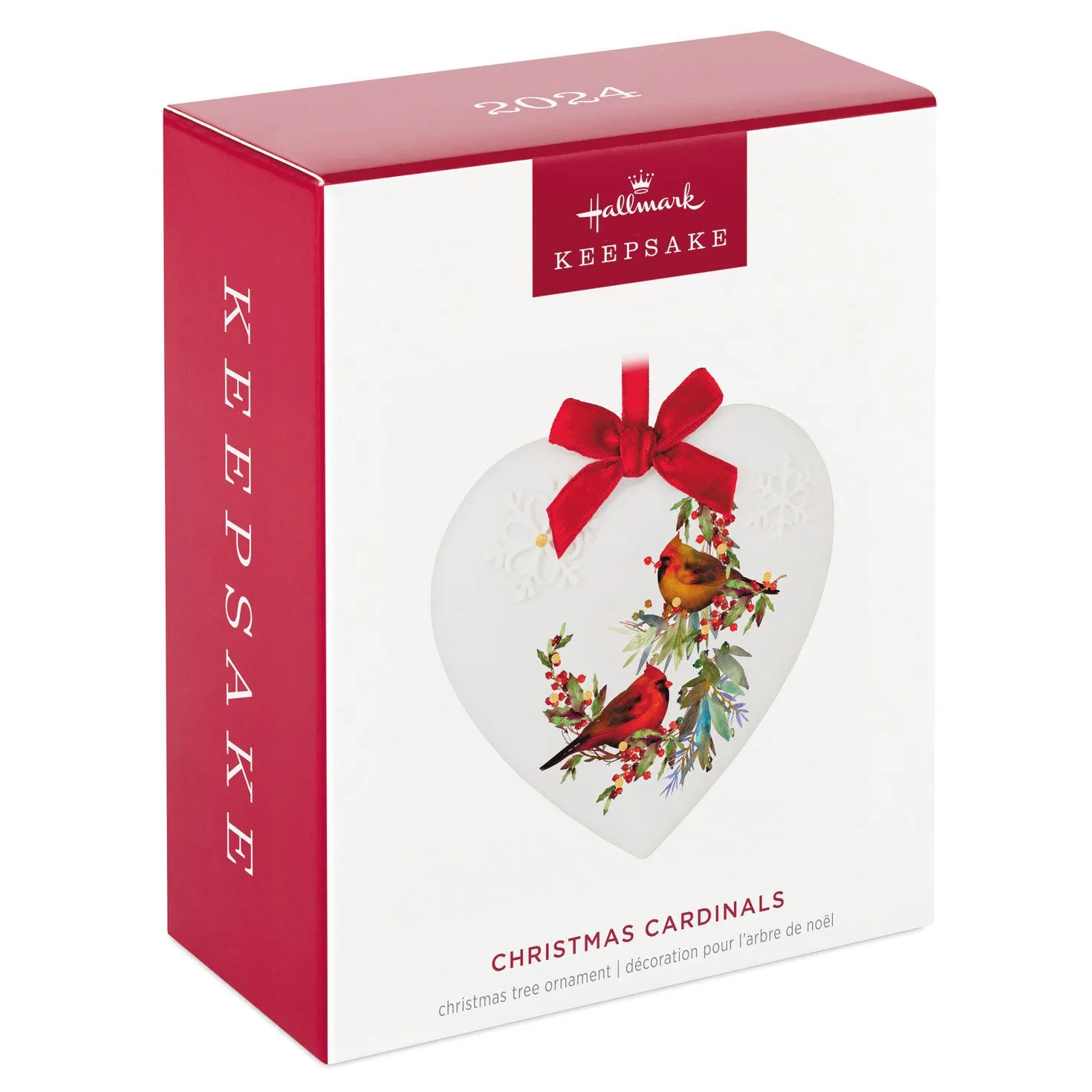 Christmas Cardinals (Porcelain) — 2024 Hallmark Keepsake Christmas Ornament