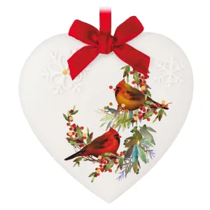 Christmas Cardinals (Porcelain) — 2024 Hallmark Keepsake Christmas Ornament