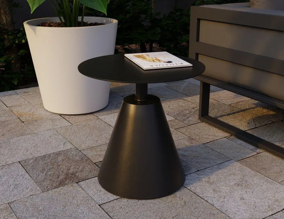 Corvo Outdoor Side Table - Black