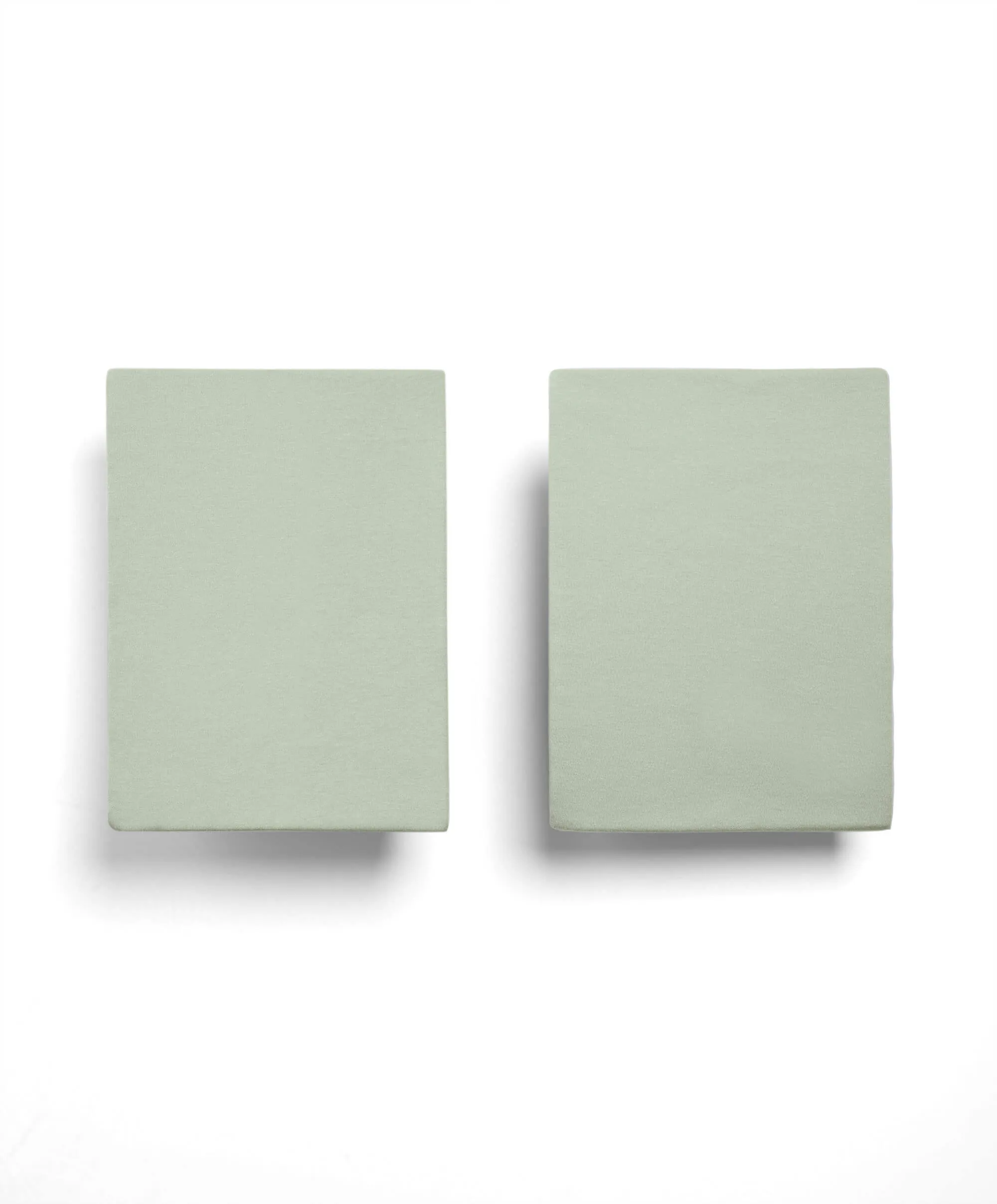 Cotton Essentials Cotbed Fitted Sheets (2 pack) - Sage