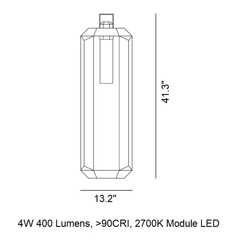 Cube Outdoor Battery Floor Lamp