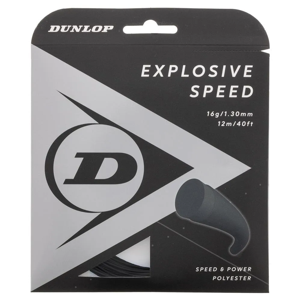 Explosive Speed Black 16G Tennis String