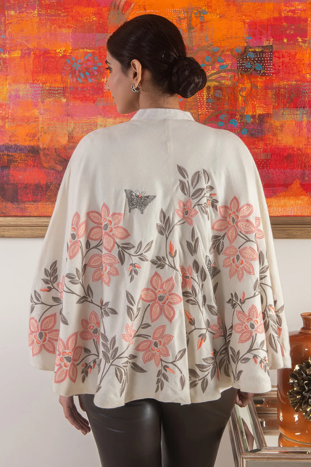 Floral Canvas Cape