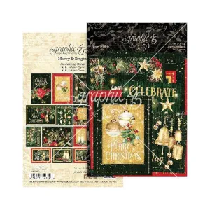 Graphic 45 Merry & Bright Journaling Cards