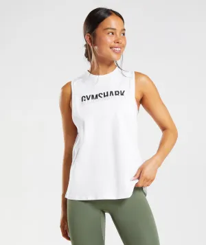 Gymshark Fraction Tank - White