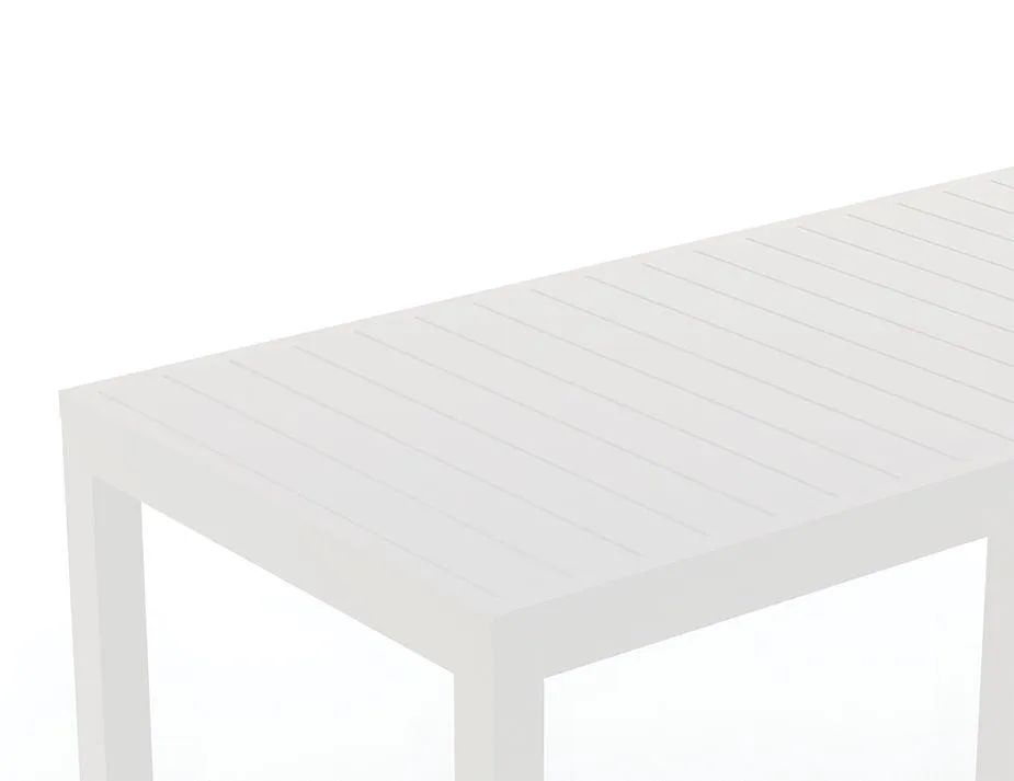 Halki Table - Outdoor - High Bar - 125cm x 65cm - White