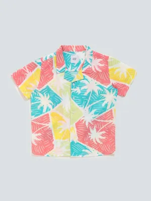 HOP Kids Tree Printed Multicolour Shirt