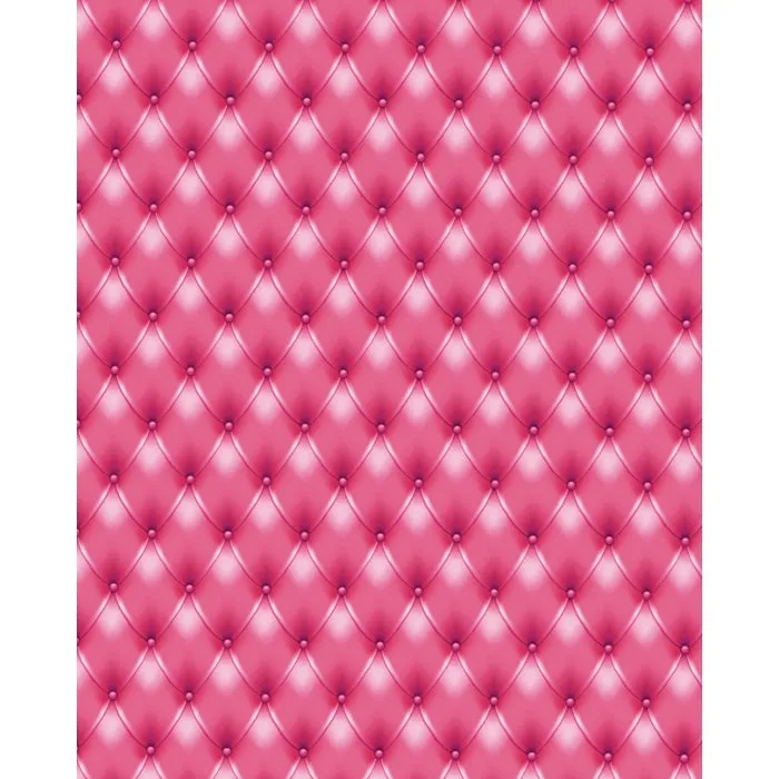 Hot Pink Tufted Printed Backdrop