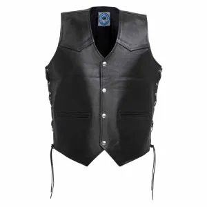 Johnny Reb "Tasman"Motorcycle Leather Vest JRV10002