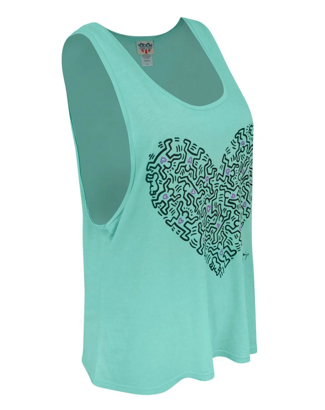 Junk Food Keith Haring People Heart Women's Vest