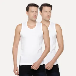 Kings RNBS - 100% Cotton White Vest For Mens Combo (Pack of 2) | Uathayam