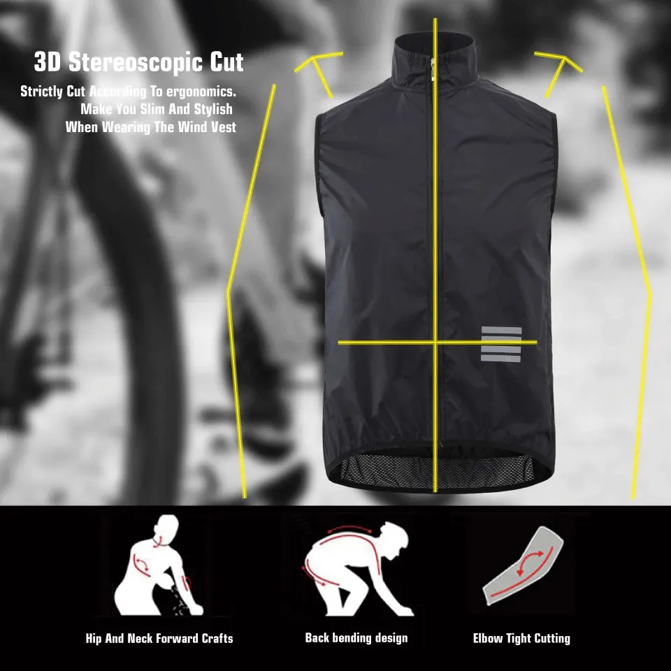 Lightweight Quick-Drying Sports Vest with Zipper and Reflective Elements - SF0583