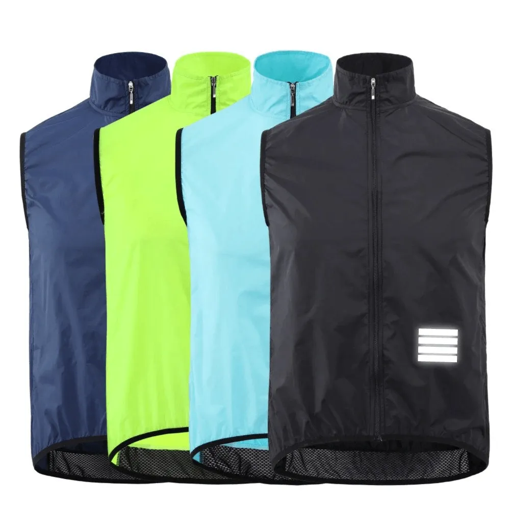 Lightweight Quick-Drying Sports Vest with Zipper and Reflective Elements - SF0583