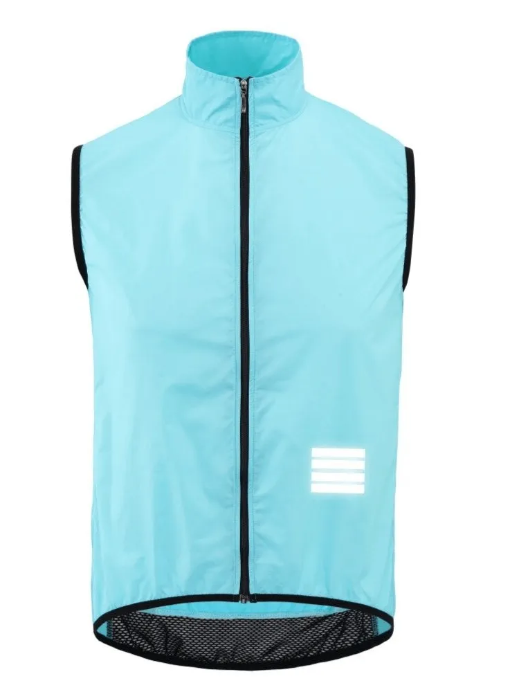 Lightweight Quick-Drying Sports Vest with Zipper and Reflective Elements - SF0583