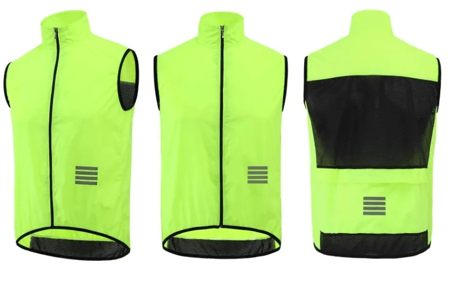 Lightweight Quick-Drying Sports Vest with Zipper and Reflective Elements - SF0583