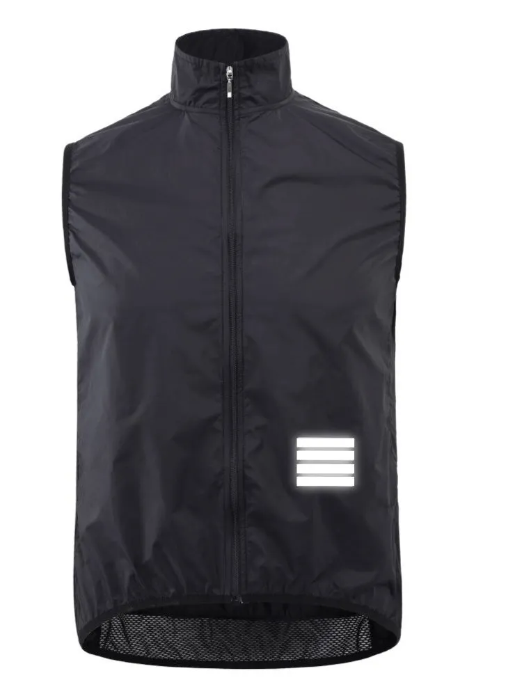 Lightweight Quick-Drying Sports Vest with Zipper and Reflective Elements - SF0583