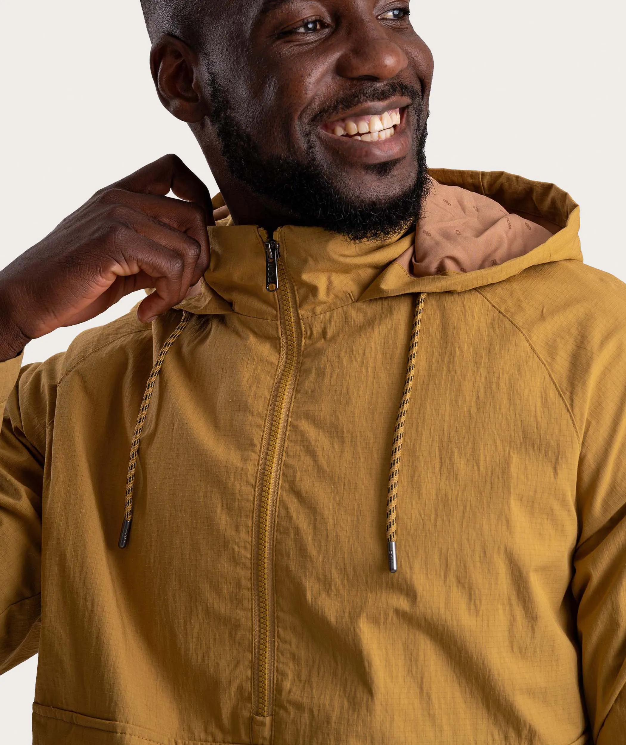 Mens Anorak - Mustard