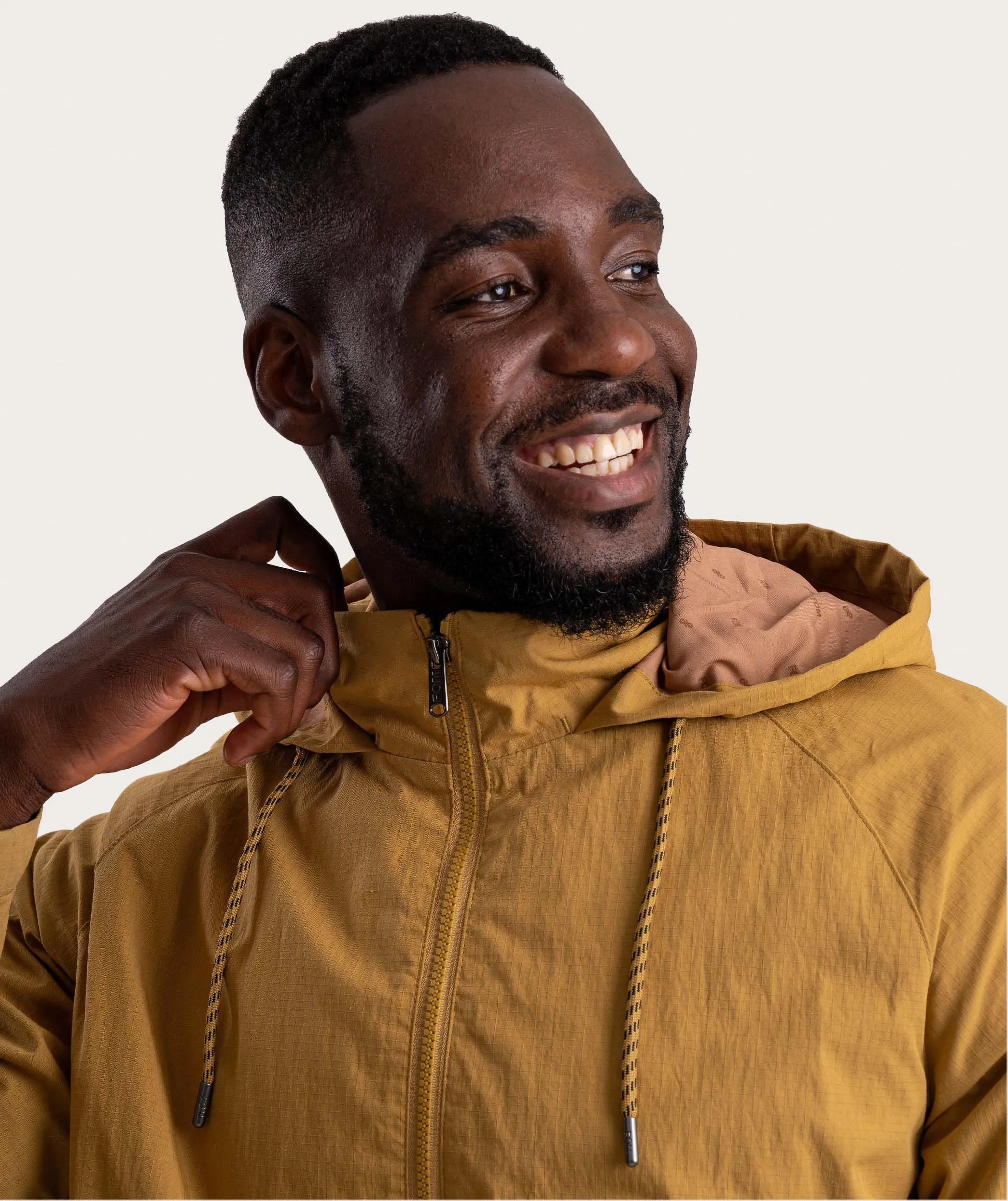 Mens Anorak - Mustard