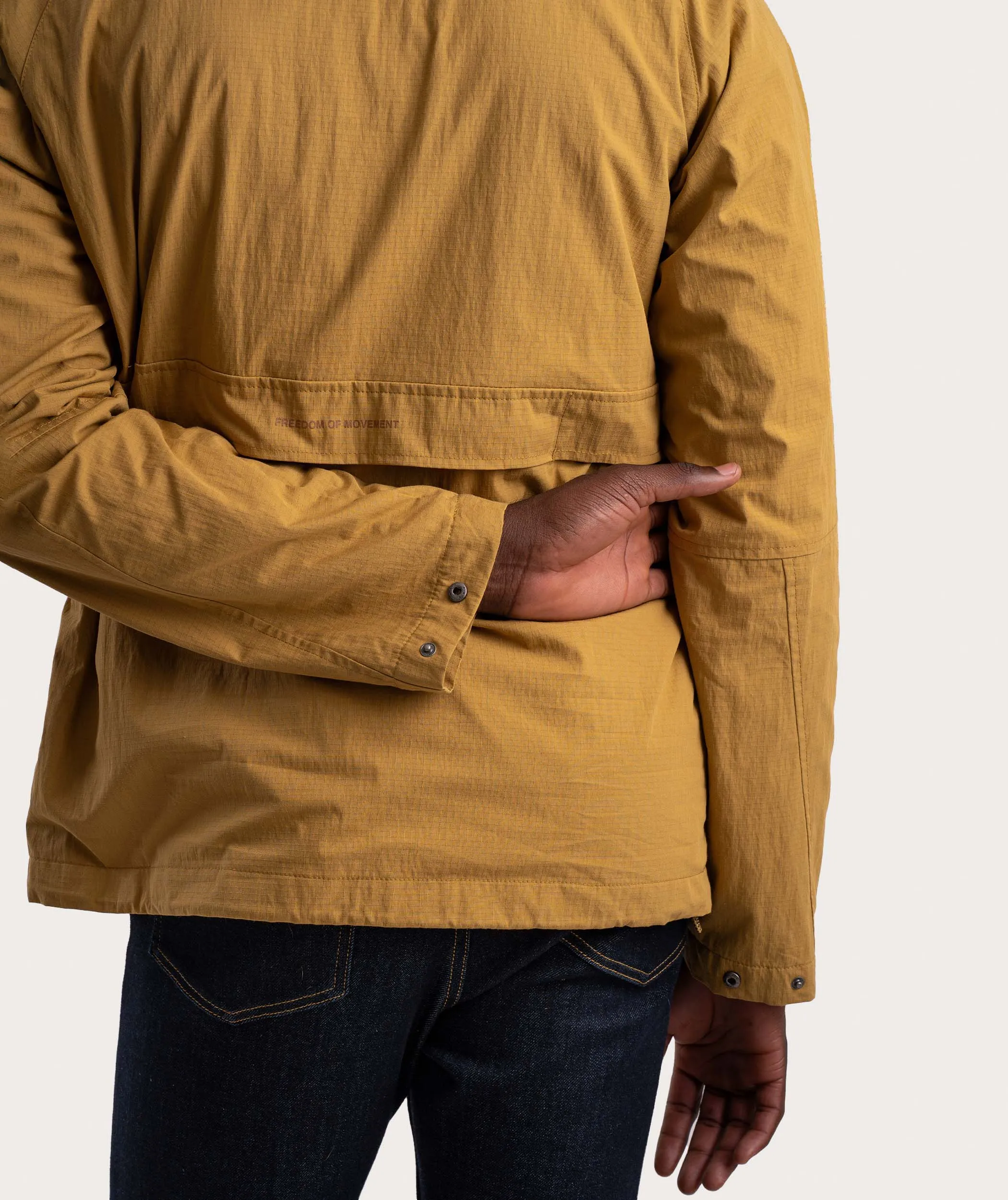 Mens Anorak - Mustard