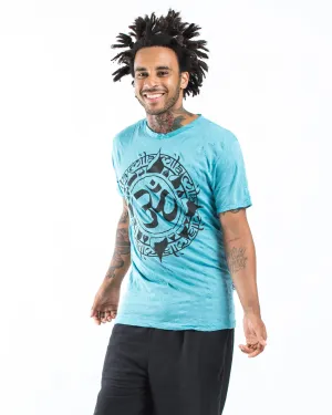 Mens Infinitee Om T-Shirt in Turquoise