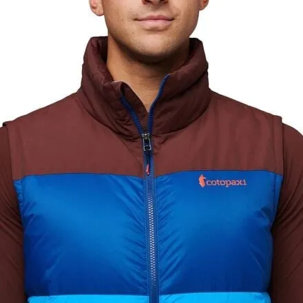 Men's Solazo down vest Cotopaxi, color Chestnut & Saltwater