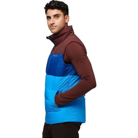 Men's Solazo down vest Cotopaxi, color Chestnut & Saltwater