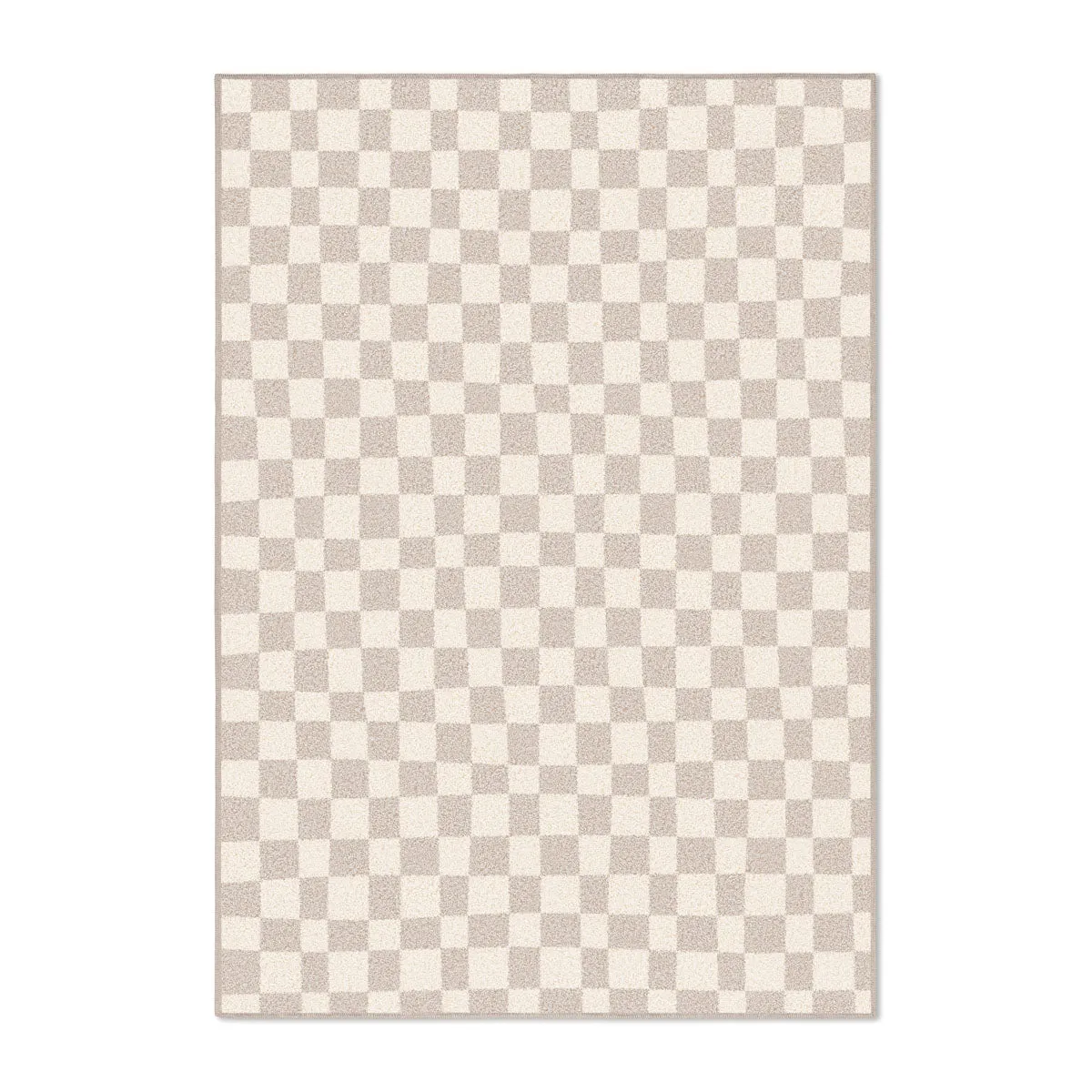 Micro Check Cotton Feel Rug