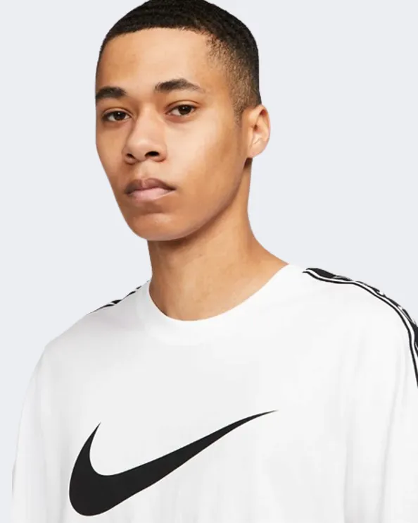 Nike Sportswear Repeat Men Lifestyle T-Shirt White/Black Dx2032-100