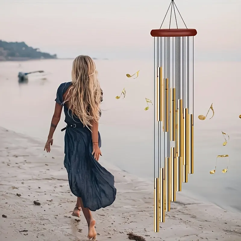 Outdoor Sympathy Wind Chimes with 12 Aluminum Tubes