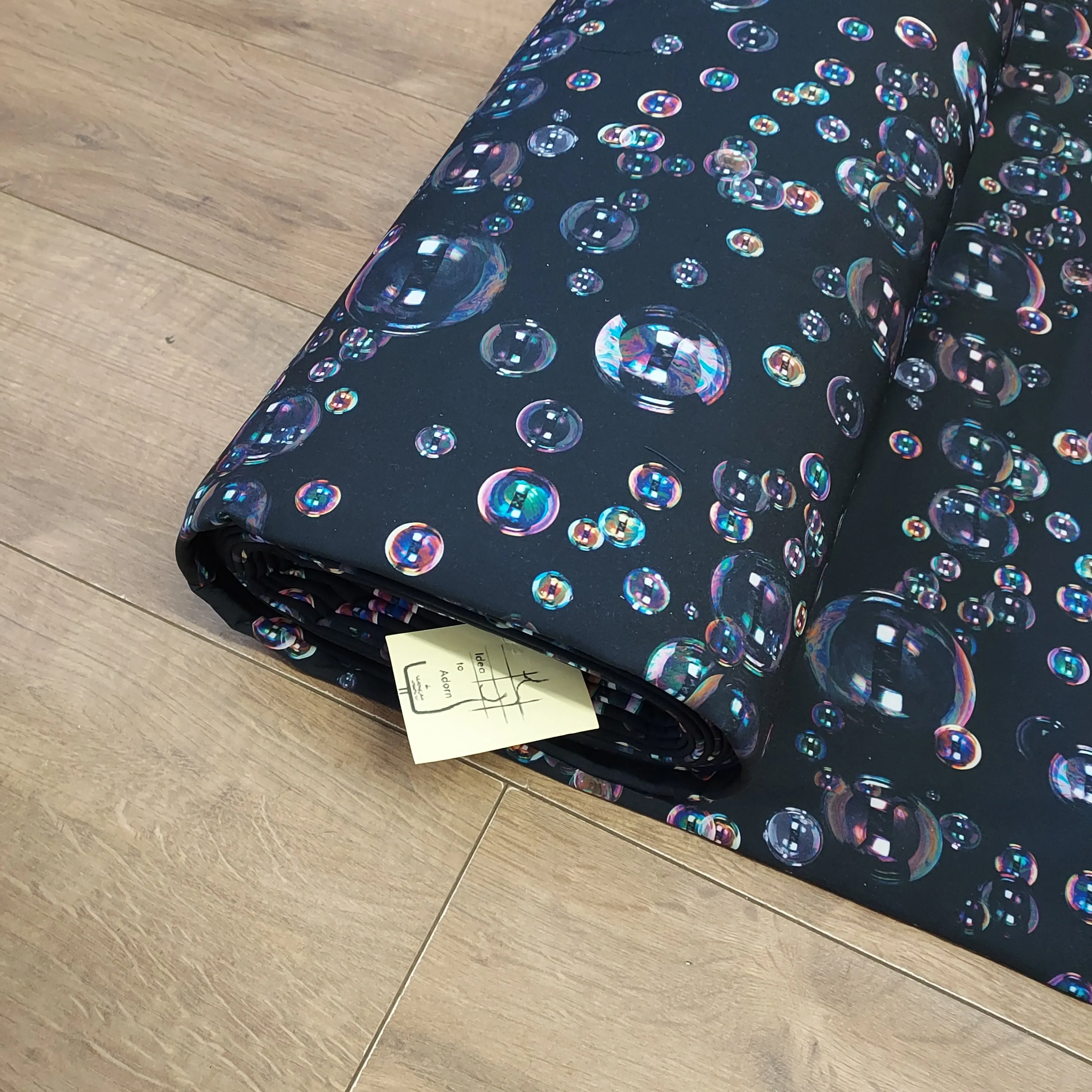 Qjutie Soft Shell "BUBBLES" Print Fabric