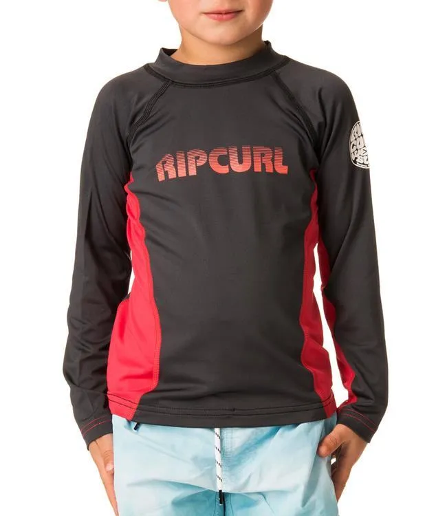 Ripcurl Undertow Grom Long Sleeve UV Tee (2018) - Red