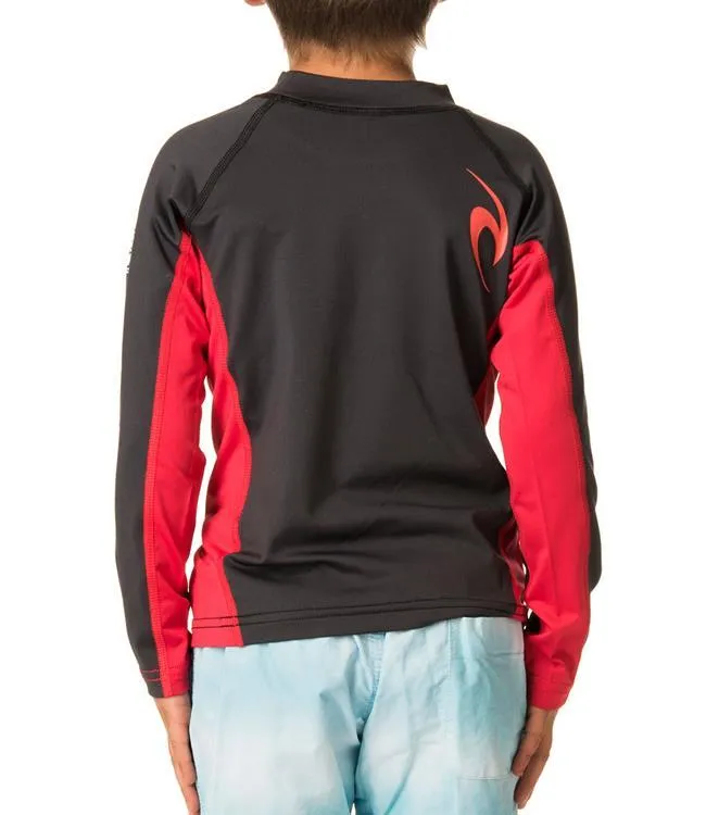 Ripcurl Undertow Grom Long Sleeve UV Tee (2018) - Red