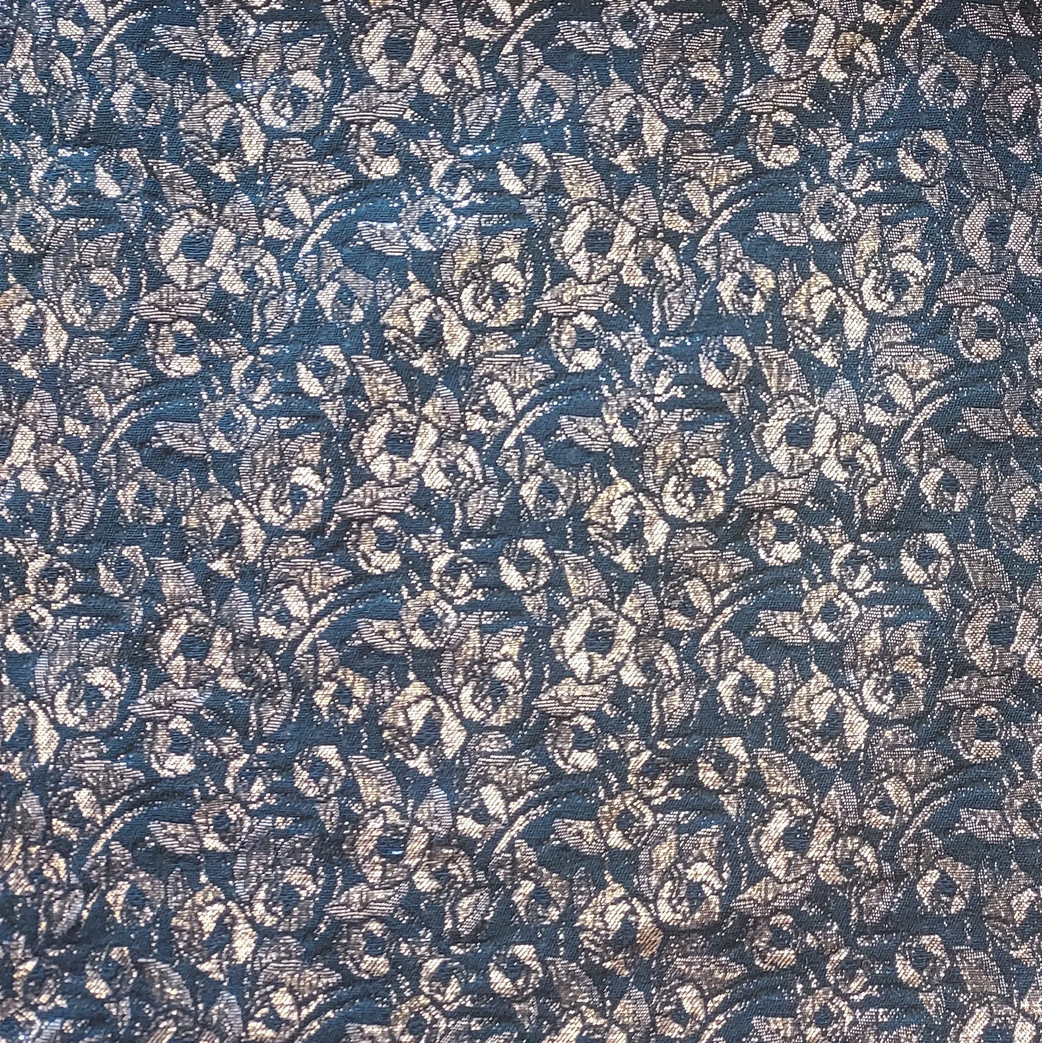 Rose Gold Roses Polycotton Fabric