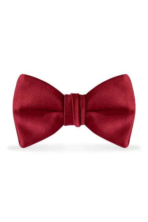 Solid Apple Red Bow Tie