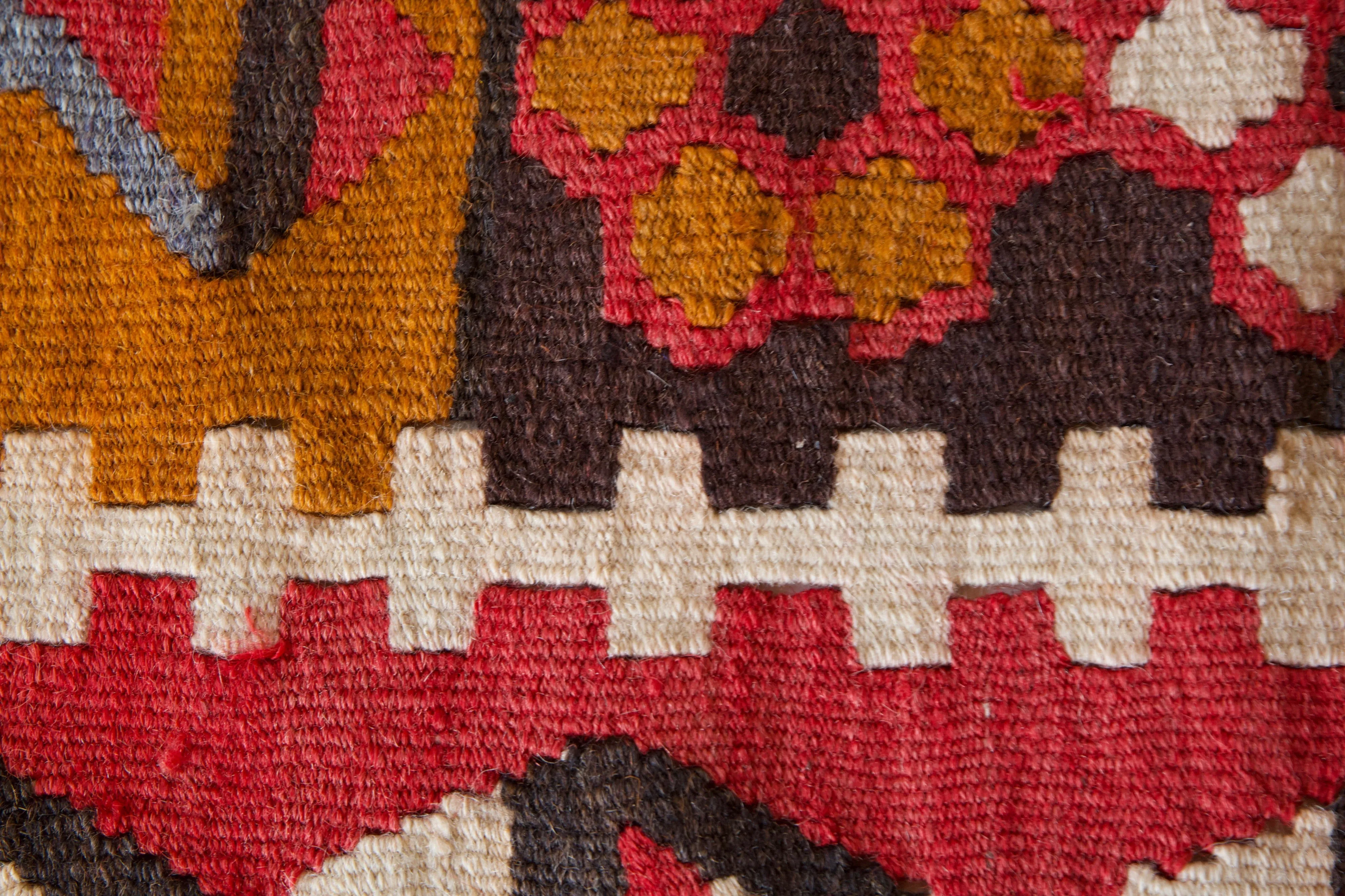 Vintage Kayseri Papatyali Kilim Rug 3'5"x4'10"