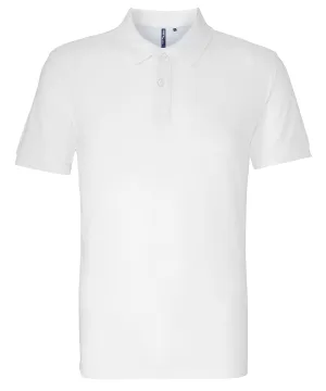 White - Men's organic polo