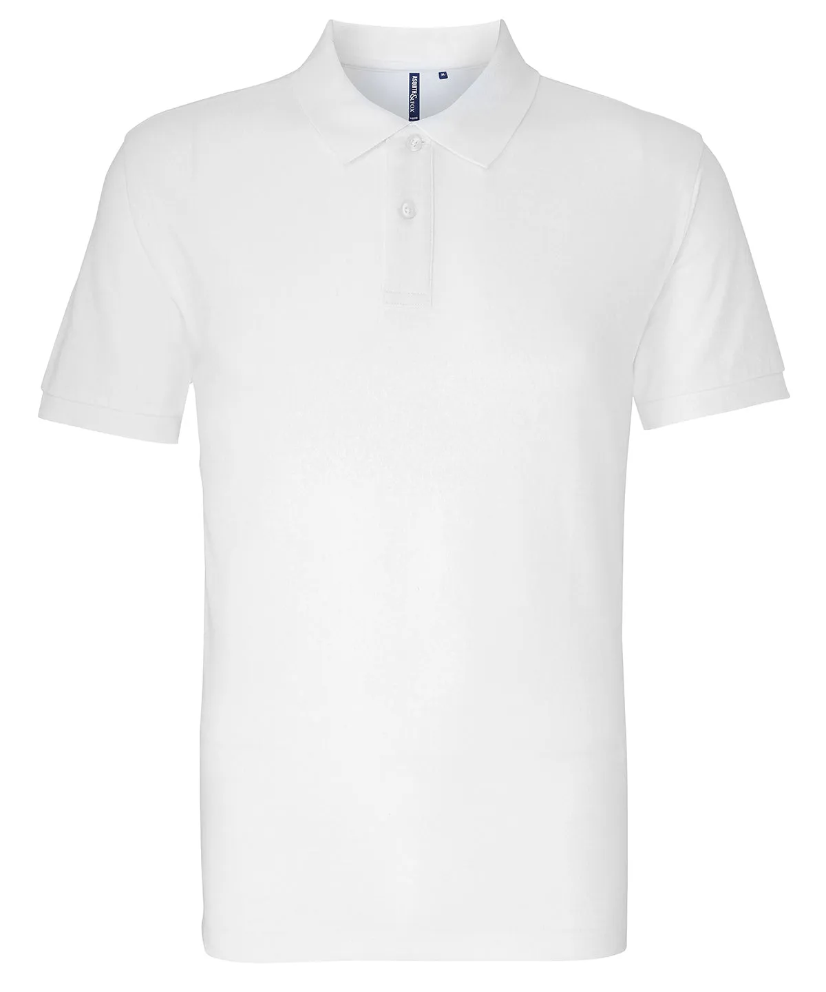 White - Men's organic polo