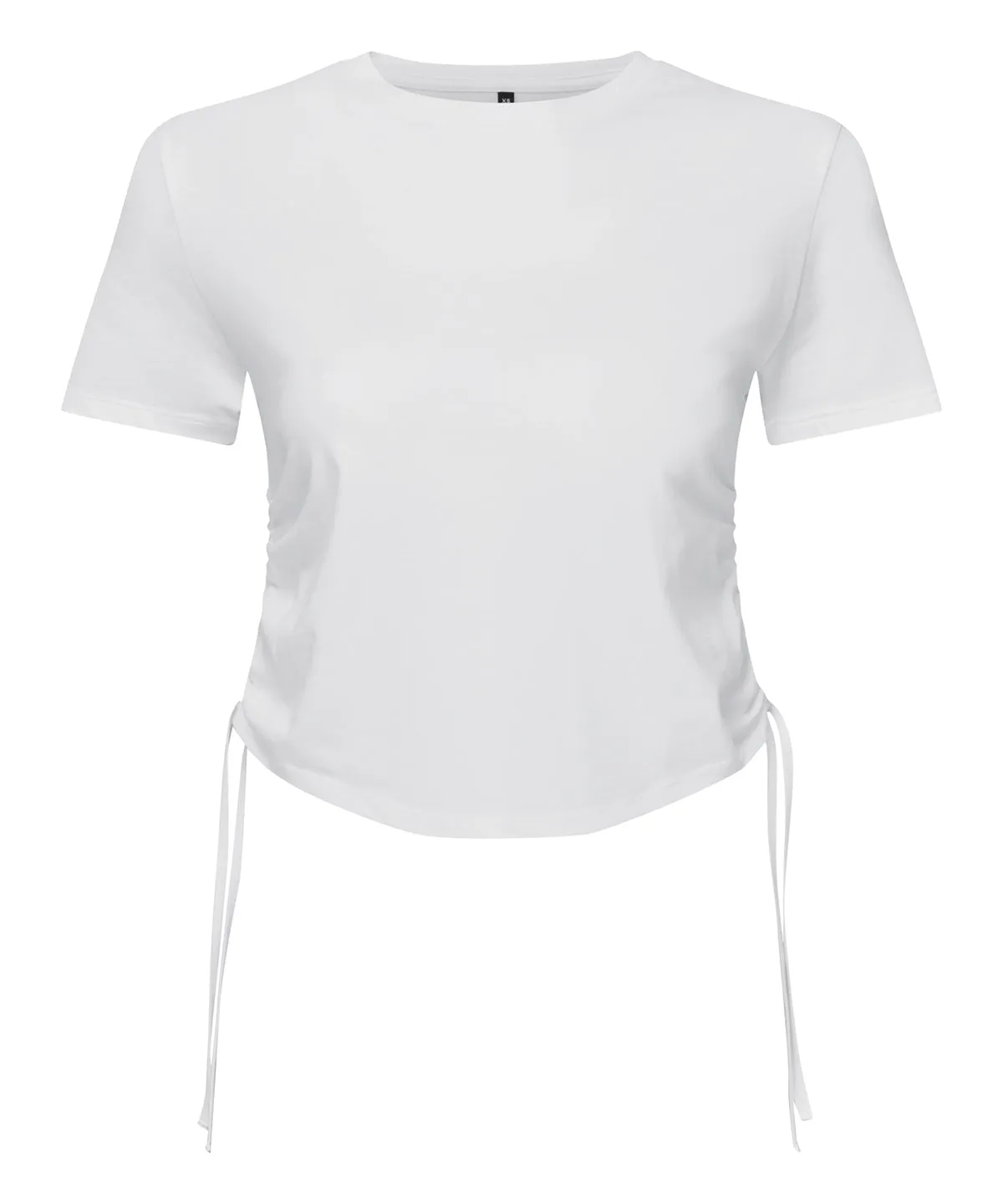 White - Women’s TriDri® ruched crop top