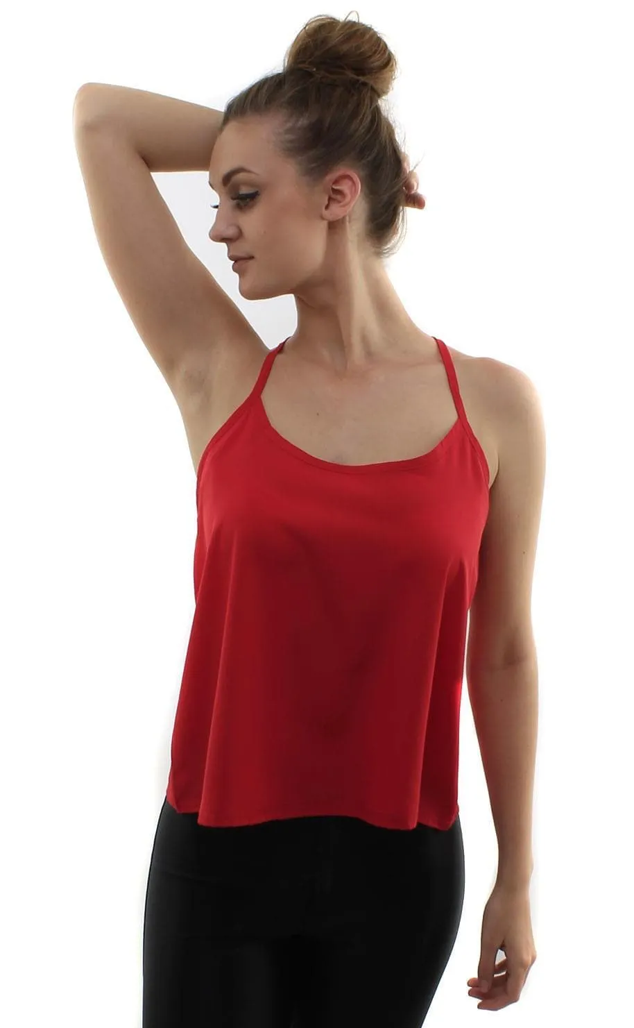 Womens Sleeveless Strappy Top